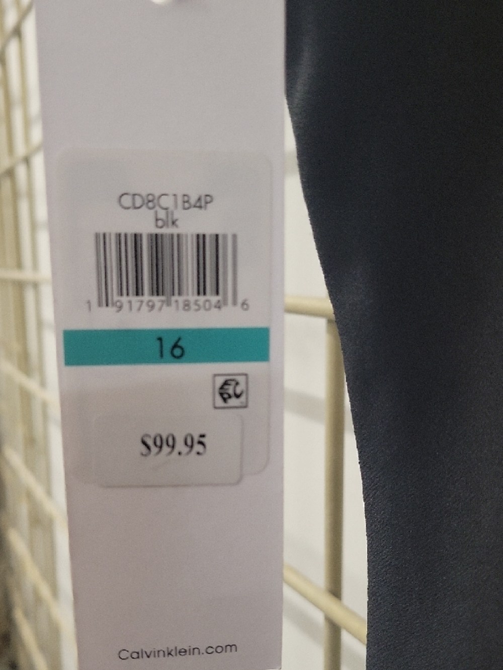 Calvin Klein Black Sleeveless Sheath Midi Dress - Picture 4 of 4